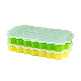 ❤️4 Slots Diamond Form 3D Eiswürfelschale Silikon Eiswürfel Formen Maker Schokoladenform Box für Whisky Cocktails Eiskalte Getränke Eiswürfelformen, Eiswürfelform Kugelförmiges Eisform und Trichter Eiswürfelschalen Silikon Eiswürfelbehälter Eiswürfel Eiswürfelbox 2er Pack mit einem Trichter