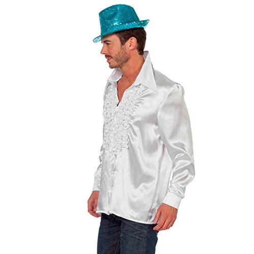 Preisvergleich Produktbild PARTY DISCOUNT NEU Rüschenhemd, weiß, Gr. 64