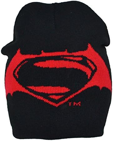 Batman vs Superman Roll Down Beanie Bronx Hat (Junior Size)