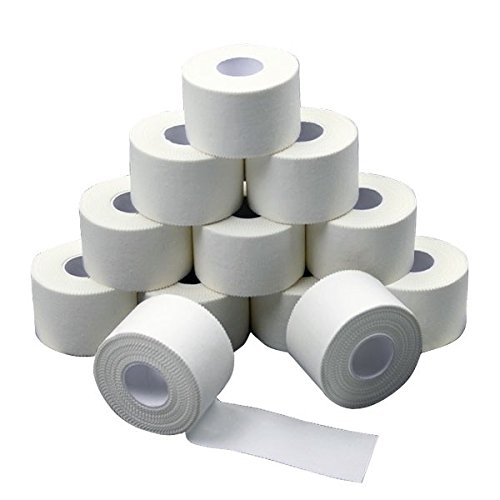 ALPIDEX 12 x cinta adhesiva deportiva 3,8 cm x 10 m colore: blanco