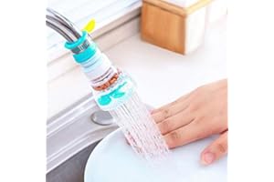 SURAKEY Wasserhahn Küche, 360° Drehbar Küchenarmatur, Spültischbatterie mit rheinwing Wasserhahn - Beschleuniger-Filter Geeignet für Spültischarmatur und mischbatterien für küche, Blau