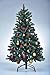 Produktbild Neu XENOTEC Voll PE Weihnachtsbaum künstlich Höhe ca. 150 cm naturgetreu im Spritzgussverfahren hergestellt mit Baumschmuck in rot/gold