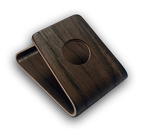 HubLines® Echt Holz Ständer dunkel Braun für Smartphones, Handy und Tablet Halterung, Dock Station für Apple iPhone 4, 4S, 5, 5S, SE, 6, 6S, 6 Plus, 7, 7 Plus Samsung Galaxy S3, S4, S5, S7, S8 Mini, Galaxy Note Edge, Galaxy Note 4, Ipad Air 1 / 2, Pro, Galaxy Tab 1, 2, 3, HTC One, Galaxy Alpha und viele mehr. Holder mobile phone Stand Universale Halterung Handyhalterung - 3