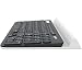Produktbild 920-008034 - K780 MULTI-DEVICE BLUETOOTH Logitech K780 Multi-Device Wireless Keyboard - DARK GREY/SPECKLED WHITE - DEU - 2.4GHZ/BT - CENTRAL Advanced CCP Hardware Layout DEU
