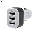 Produktbild CricTeQleap 3 Port USB Universal-LED-Anzeige Schnellladegert f¨¹r iPhone Samsung - Schwarz