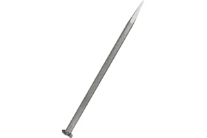 CAZSTYK Stone Rock - Cinceles para tallar piedras con punta de 6 mm y punta plana de 12 mm, adecuada para trabajos de escultura de mampostería detallados