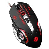Wired Maus symmetrisches Design, linke und rechte Hände können verwendet werden, sechs Funktionstasten, Silent Mute Click Wired Mouse.