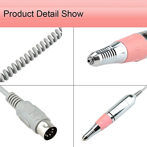 Anself Mini Elektrische Nagelfeile Nagelfräser für Maniküre und Pediküre 12V 30000 u/min - 3