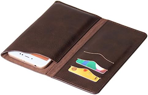 Ambaiyi Wallet Leather Case Card Cover for Huawei Mate 10 Lite , P10 Plus , Honor 6X , Honor 7X , Y7 , Oneplus 3 5 5T , Xiaomi Mi A1 Mix 2 Redmi Note 4 4X 5A Nokia 6 , Brown