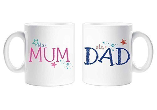 mum and dad mug set