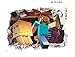 Produktbild Minecraft Wandtattoo Wallsticker Sticker Figuren Aufkleber Tapete Mojang