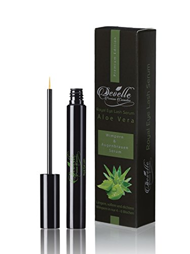 Wimpernserum & Augenbrauenserum mit ALOE VERA 4 ml. | Develle Royal Eye Lash Wimpern-Serum | Wimpern Activating Serum | Wimpernbooster | Wimpern Booster | Wimpernwachstums-Serum | Wimpernverlängerung - 6