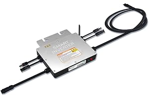 Y&H PMSUN Micro onduleur 600W avec communication WiFi-Étanche-MPPT-Empilable-DC30-60 V-Entrée solaire AC220V-Sortie sinusoïdale pure pour modules photovoltaïques 30 V 36 V Centrale électrique à balcon