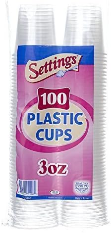 Settings 3oz Plastic Disposable Clear Cups Cups 2 by Settings