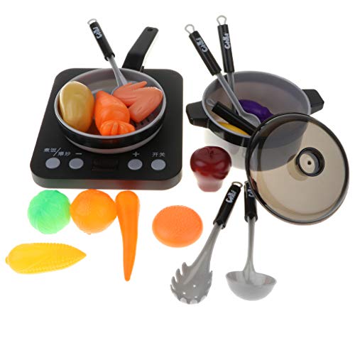 Homyl Jeu d'Imitation Alimentaire Jeu de Rôle Batterie de Cuisine