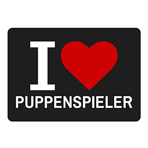 Preisvergleich Produktbild Mousepad Classic I Love Puppenspieler schwarz