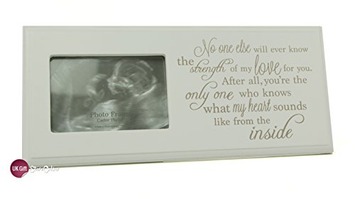 Baby Scan Photo Frame Plaque Gift With Sentimental Verse