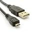 Produktbild Laptone Extra Langes Premium Micro USB auf USB Kabel High Speed USB 2.0 A Stecker auf Micro B für Android, Samsung, HTC, Motorola, Nokia, LG, HP, Sony, Blackberry und mehr Schwarz - 2m