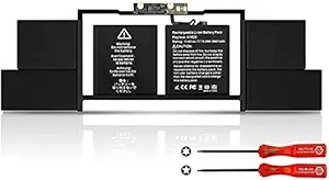 Laptrix A1820 Laptop Battery for MacBook Pro 15 inch A1707 Late 2016 Mid 2017 EMC 3162 3072 Series MLH32LL/A MLH42LL/A MLW72LL/A MLW72HN/A MLW82LL/A MPTR2LL/A MPTW2LL/A 11.4V 76Wh with Tools