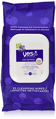Yes To Blueberries - Age Refresh Cleansing Facial Wipes 25 pack