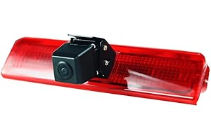 KNRAGHO Caddy, Luce di Stop Auto retromarcia Telecamera con LED per V W Caddy 2003-2015 per parcheggio