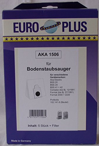 Preisvergleich Produktbild EURO PLUS5 Staubsaugerbeutel AKA 1506 Euro Plus MicroVlies Aka Electric