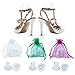 Produktbild Absatzschoner Stöckelschuh Schutz - 12 Paar Kleine/Mittel/Große High Heel Stopper - Perfekt für Hochzeiten, Rennen, formelle Anlässe - Schützt Heels vor Gras, Kies, Steinen und Spalten