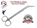 BeautyTrack 6.5 inch Extra Long Shank Toenail Scissors - 3cm Cutting Edge, Toe Nail Chiropody Scissors - No more reaching - For the ELDERLY back pain people