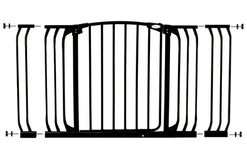 Dreambaby Value Pack Hallway Safety Gate Black with 9cm and 18cm Extensions