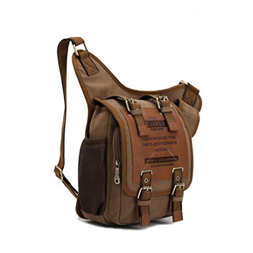 Mens-Canvas-Leather-Shoulder-Military-Messenger-Sling-school-Travel-Hiking-Bag