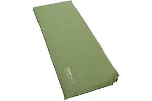 Vango Odyssey Single Self Inflating Camping Mat [Amazon Exclusive], 7.5cm Deep Sleeping Mat, Epsom Green