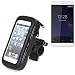 Produktbild K-S-Trade Fahrrad Halterung für coolpad Porto S Handyhalterung Halter Lenkstange Fahrradhalterung Motorrad Bike Mount Wasserabweisend regensicher schwarz (1x)
