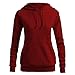 Produktbild Dorical Kapuzenpullover Damen Herbst Winter Warm Schwarz Grau, Rot Weiß Lang Pullover Hochwertige Outwear Modern Schöne Einfarbiger Sweatjacke für Frauen Billig Bestellen Sale