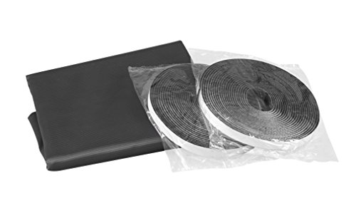 Windhager Pollen-Stop Gewebe, 130 x 150 cm inklusive Klettband, schwarz, 03382