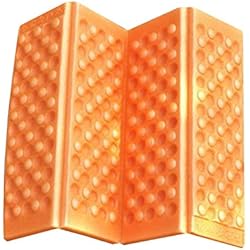 Adiabatique et subtile Structure de Bulle indépendante Pique-Nique Tampon d'humidité Mousse épaisse résistant à l'humidité Petits Coussins Tapis de Sol Frais - Orange