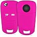 Produktbild kwmobile Hülle für Opel Vauxhall 2-Tasten Klappschlüssel Autoschlüssel - Silikon Schlüssel Schutzhülle in Pink - Etui Schlüsselhülle Cover Auto Zündschlüssel
