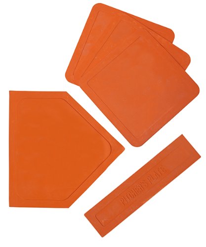 Lot de 5 bases de baseball en caoutchouc - Visiodirect -