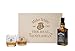 Produktbild FORYOU24 2 Whiskeygläser mit Holzbox und Gravur Gentleman + Jack Daniels Old No.7 Whiskey Whisky-Set graviert