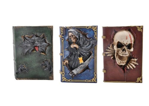 Buch Spardose 3fach sort. BB, ca. 14x11x18cm - 2