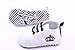 JTC Baby Toddler Girl Boy Crown Print Canvas Crib Shoes Infant Sneakers (13cm/12-18 Months, White)