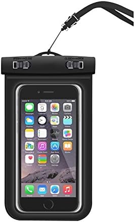 MissofSweet Universal Durable Waterproof Case Underwater Dry Bag For iPhone 7,7 plus, 6, 6 plus, 6s, 6s plus, 5, 5s, 4, Samsung Galaxy S6 and S6 Edge S5 S4 Mobile Phone Case, Eco-Friendly TPU construction Watertight Sealed System for Boating/Hiking/Swimming/Diving (Black)
