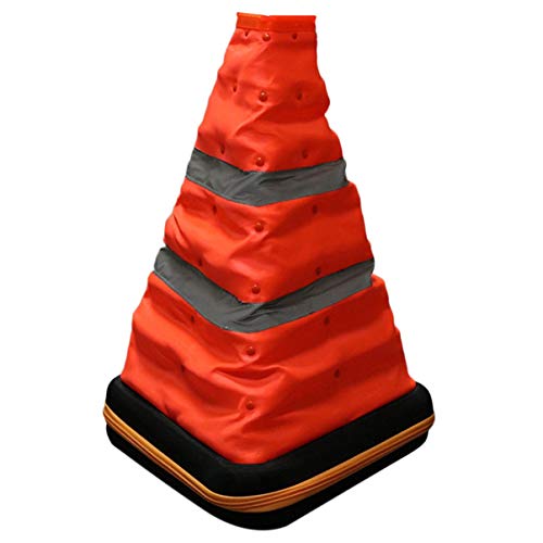 Preisvergleich Produktbild JullyeleDEgant Faltbares Dreieck-Notwarnstraßen-Flasher-Warnd... unterzeichnet Reflektierenden Sicherheits-Sport-ausdehnbaren Kegel