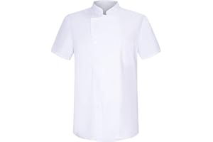 Misemiya - Veste de Chef pour Hommes - Veste de Chef pour Hommes - Uniforme d'accueil - (Anti Eau - Anti Graisse) - Ref.704