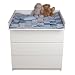 Produktbild Limal Wickeltischauflage Holz weiß 76 x 80 x 16 cm | Abwaschbar | Hygienisch | Abnehmbar
