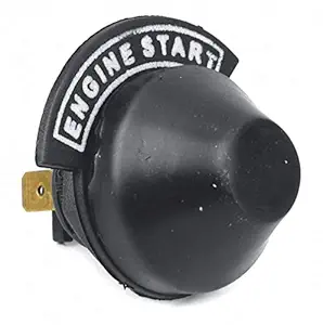 Uno Minda Sw-0331N Starter Switch - with Rubber Cap - New Type for Ashok Leyland - Hcv (Black & White)