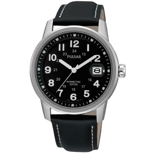New Pulsar Kinetic Watch PAR087X1 with Black Strap New Pulsar Kinetic Watch PAR087X1 with Black Strap