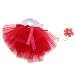 Imported Newborn Baby Girl Crochet Knit Tutu Skirt Photography Prop with Headband Red RS.870.00
