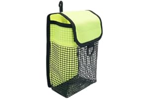 Kinno Scuba Diving Gear Bag, Finger Reel/SMB Safety Surface Marker Buoy Mesh Storage Pocket, Snorkeling Equipment Holder Carry Pouch (Yellow)