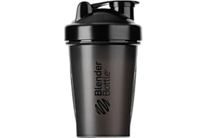 BLENDER BOTTLE BlenderBottle Shaker classique avec BlenderBall, idéal comme shaker protéiné, shaker protéiné, bouteille d'eau, bouteille à boire, sans BPA, jusqu'à 400 ml,