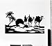 Produktbild Qqasd Hiqh Qualität Vinyl Papier Wandaufkleber Wüste Ägypten Oasis Reise Kamel Mirage Vinyl Aufkleber Wohnkultur Wandaufkleber Kunstwand 57X42 Cm
